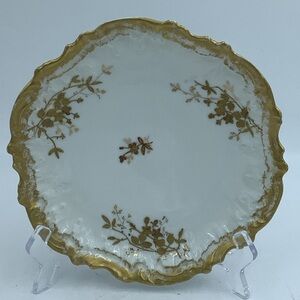 Vintage Limoges France Decorative Gold Plate
